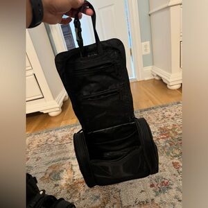 CALPAK Luka Hanging Toiletry Bag in Matte Black